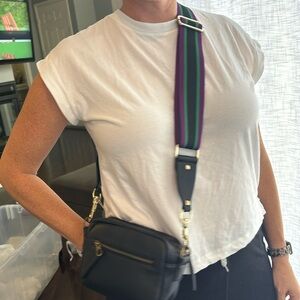 Purple green strap new with tag